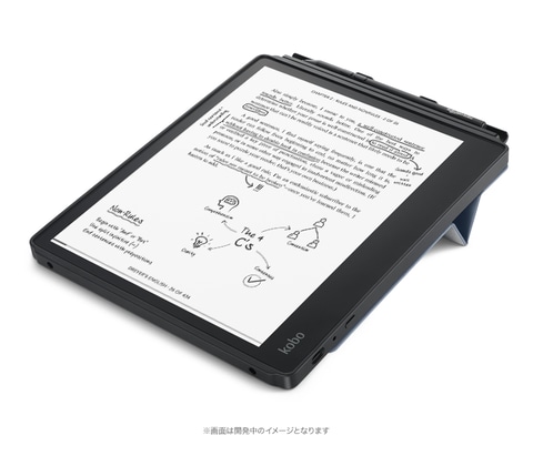 楽天、10.3型の電子書籍リーダー「Kobo Elipsa」 書籍の上にメモ手書き