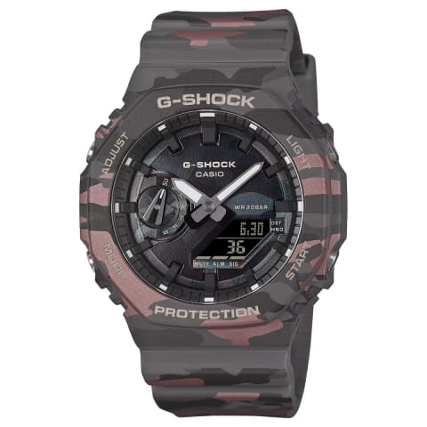 G-SHOCK、全面カモフラージュの3機種 “G”を潜ませたオリジナル柄