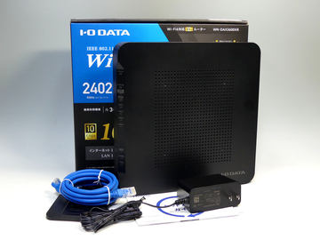 1万円台で2.5GbE対応、最大4804MbpsのWi-Fi 6ルーター「WN-DAX5400QR