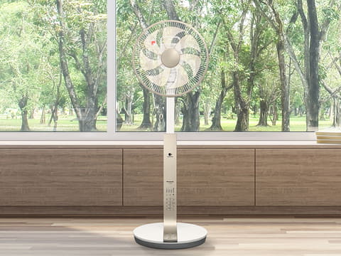 パナソニック、蓼科高原の自然な風を再現するDCモーター採用のリビング