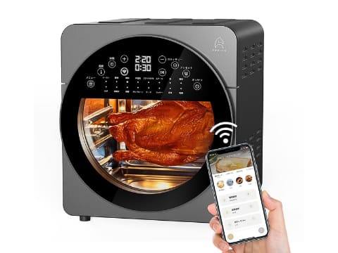ヘルシーに調理できるノンフライヤー。スマホで温度や時間設定 - 家電