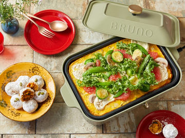 BRUNO、家でもアウトドア気分の小さめホットプレート。DODコラボ