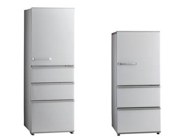 アクア、クラス最薄の420L冷蔵庫。冷凍室は6つに分かれた大容量146L