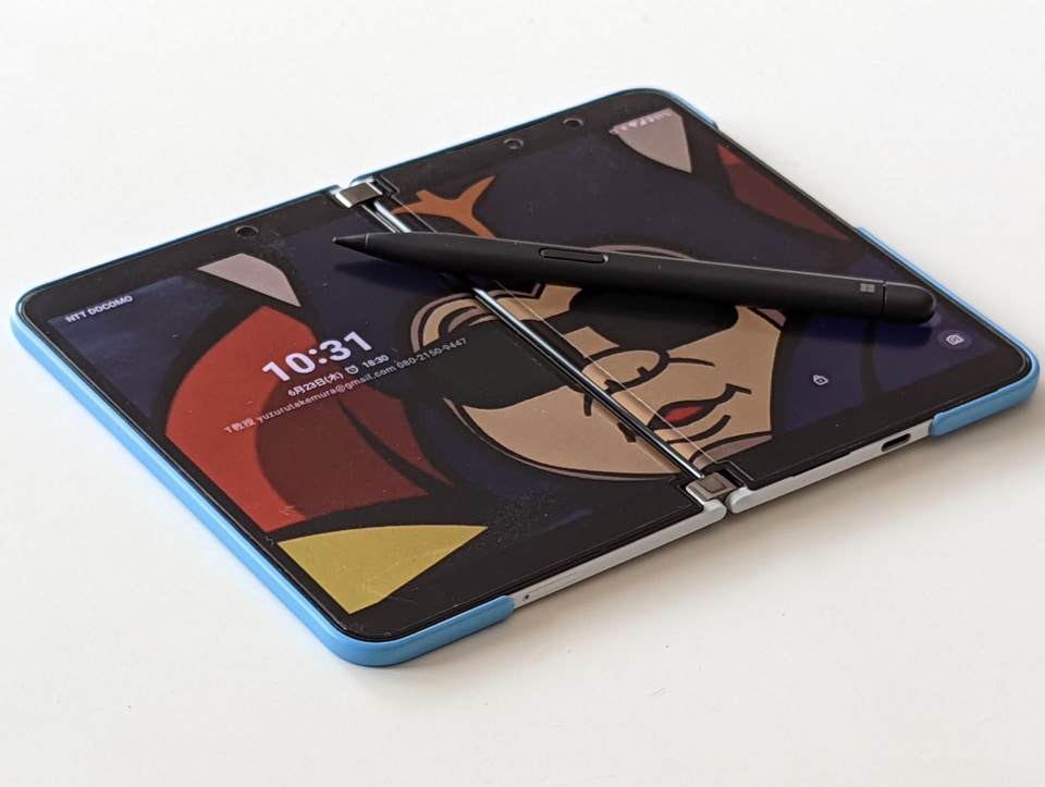 Surface Duo 2」の筆記感をペーパーライクの保護フィルムで改善して