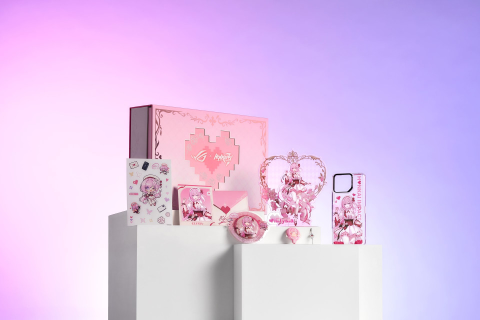 ASUS、「崩壊3rd」のエリシアとのコラボグッズを11月以降に発売