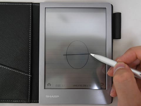 シャープ、5,000ページ保存可能になり処理が高速化した電子ノート「WG