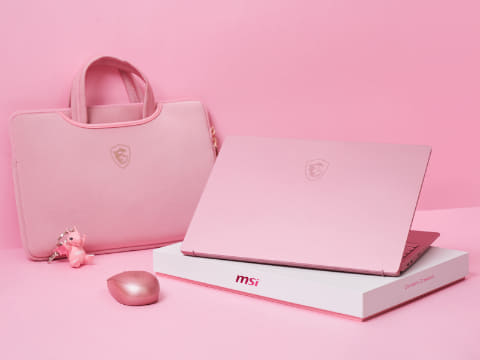MSI、クリエイター向け14型ノートに限定色のローズピンクを追加 - PC Watch