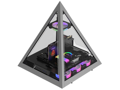 AZZA、ピラミッド型の魅せるパソコンケース - PC Watch