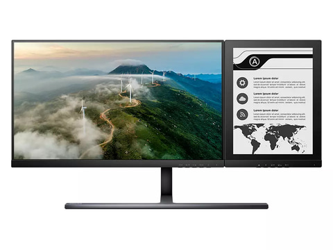 Philips、液晶に電子ペーパーを合体させた「Dual screen display