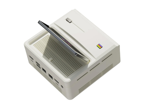 AYANEO、ディスプレイ搭載のMacintoshっぽいミニPC。Ryzen 8000HS採用