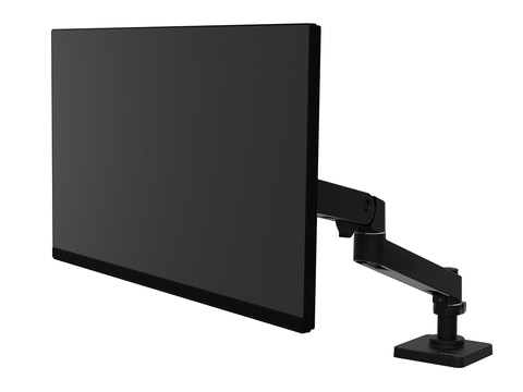 エルゴトロン、壁にぶつからないストッパー機能付きモニターアーム