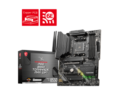 MSI MAG B550 TOMAHAWK MAX WIFI AMD AM4 DDR4 Lightning Gen 4 M.2
