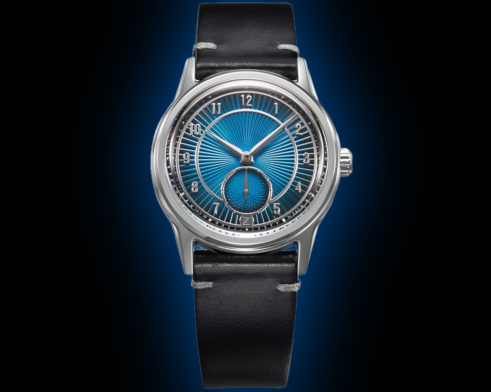 Zelos Nova 37 mm Diver Aventurine, Blue Dial, Stainless Steel