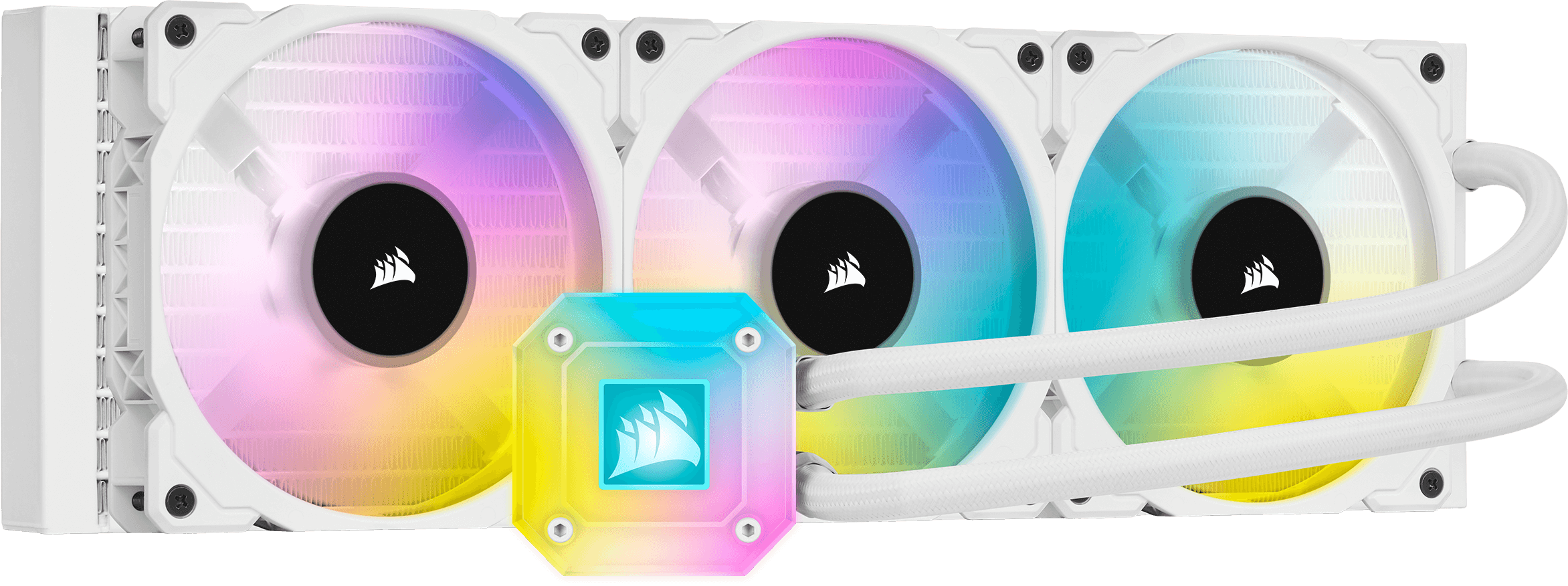 iCUE H150i ELITE CAPELLIX Liquid CPU Cooler — White (Refurbished)