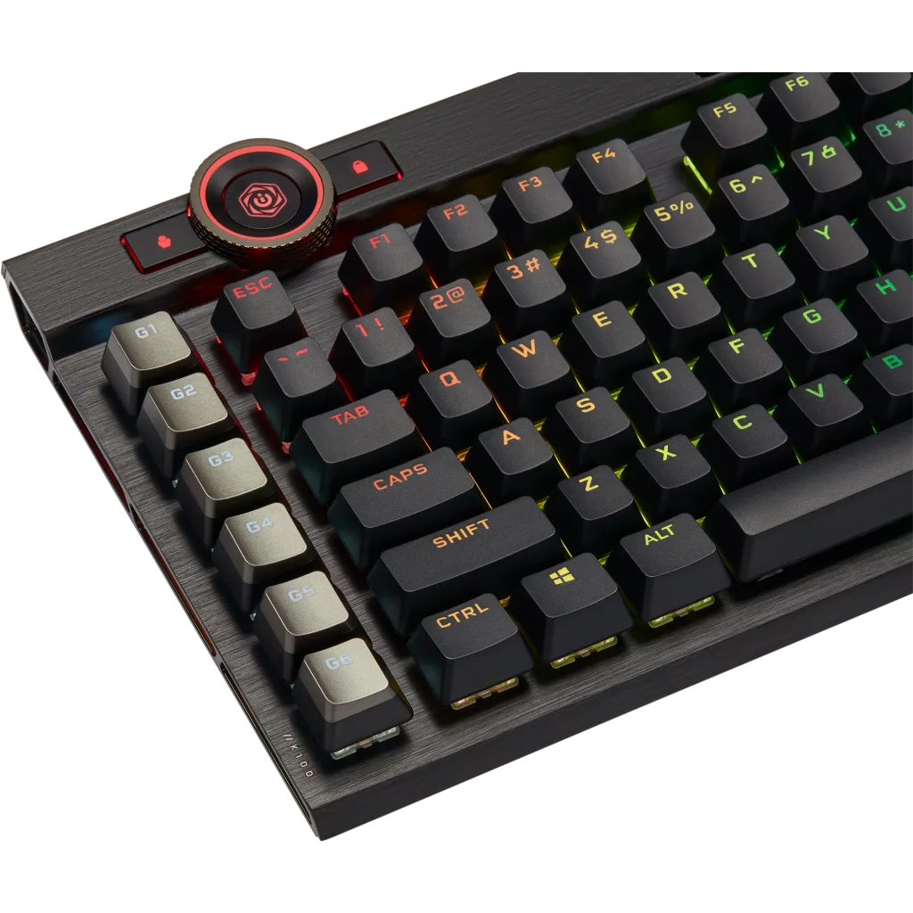 K100 RGB Optical-Mechanical Gaming Keyboard — CORSAIR OPX Switch