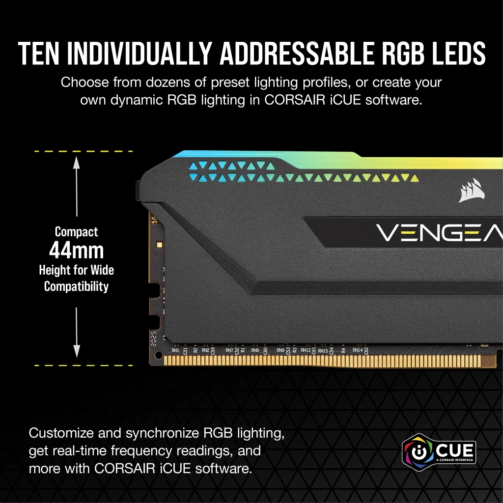 VENGEANCE RGB PRO SL 32GB (2x16GB) DDR4 DRAM 3600MHz C18 Memory