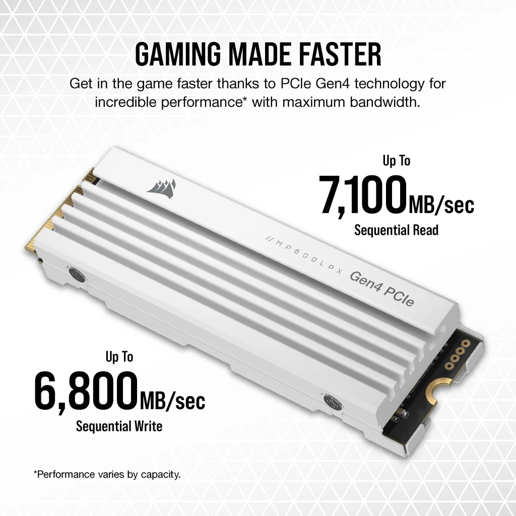 MP600 PRO LPX 2TB PCIe Gen4 x4 NVMe M.2 SSD - PS5* Compatible