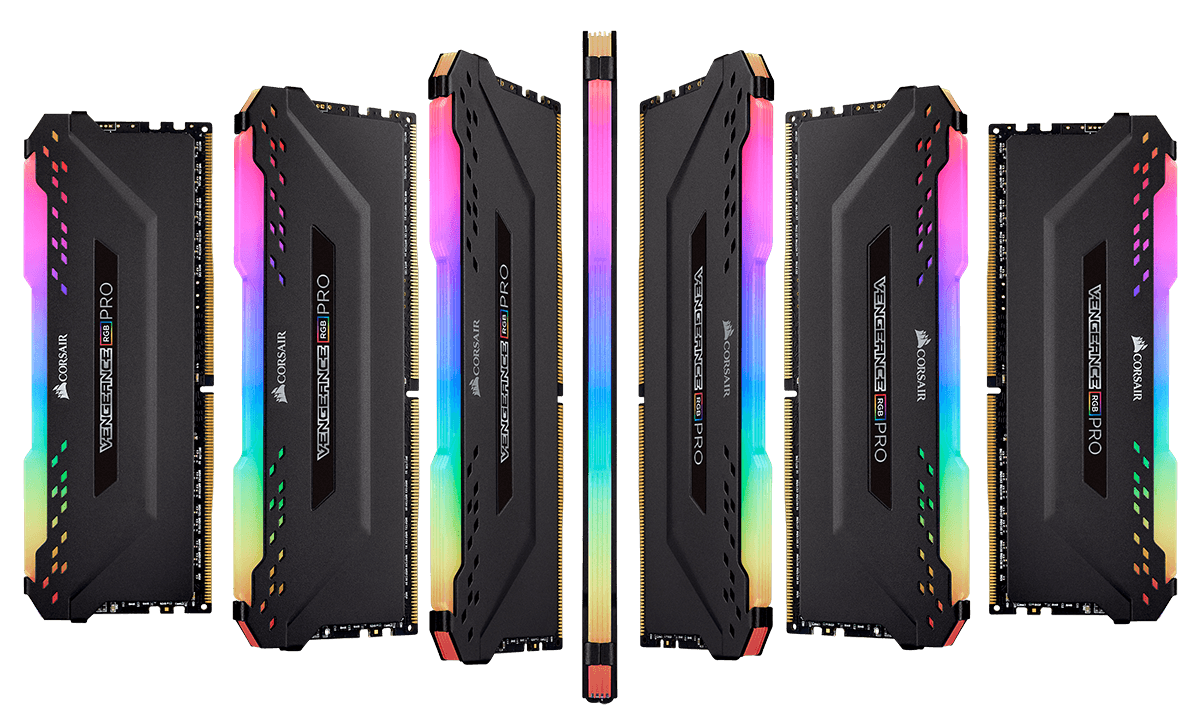 VENGEANCE® RGB PRO 32GB (2 x 16GB) DDR4 DRAM 2933MHz C16 AMD Ryzen