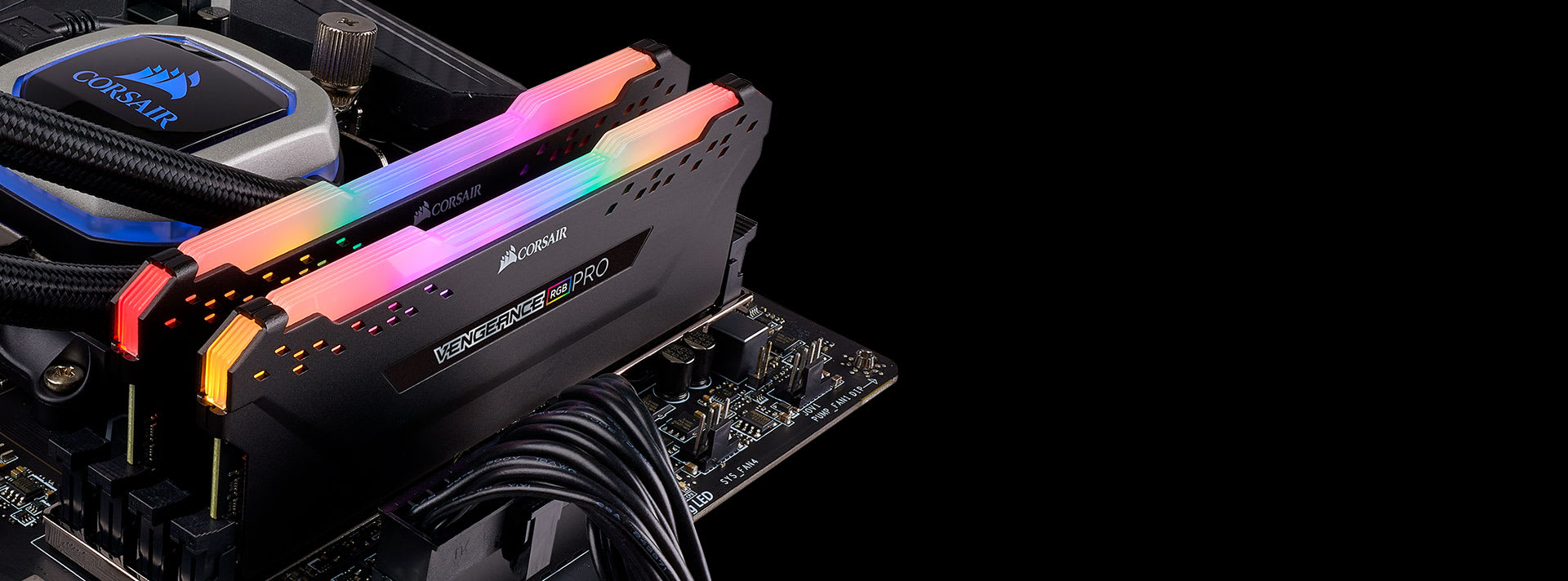 VENGEANCE® RGB PRO 32GB (4 x 8GB) DDR4 DRAM 3200MHz C16 Memory Kit