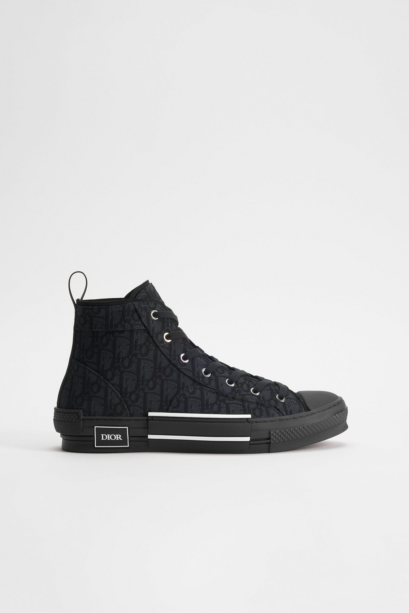 B23 League High-Top Sneaker Black Dior Oblique Jacquard | DIOR