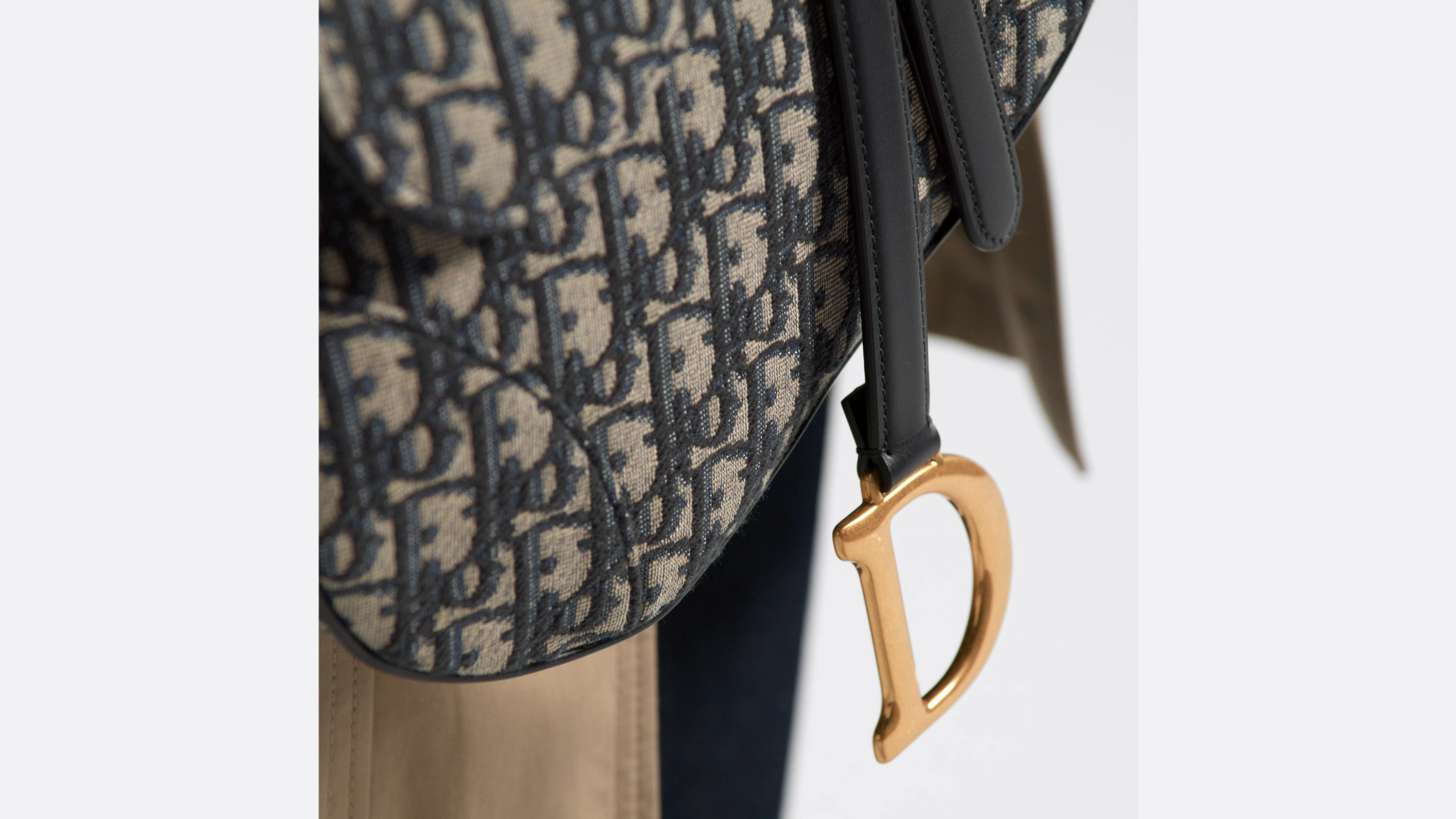 DIOR | Saddle ストラップ付き バッグ ディオール オブリーク ジャカード