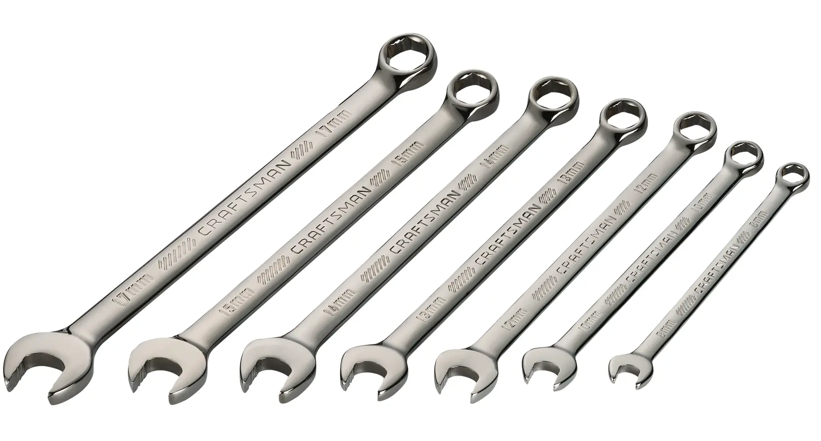 CRAFTSMAN® OVERDRIVE™ Metric Combination Wrench Set (7-Piece)