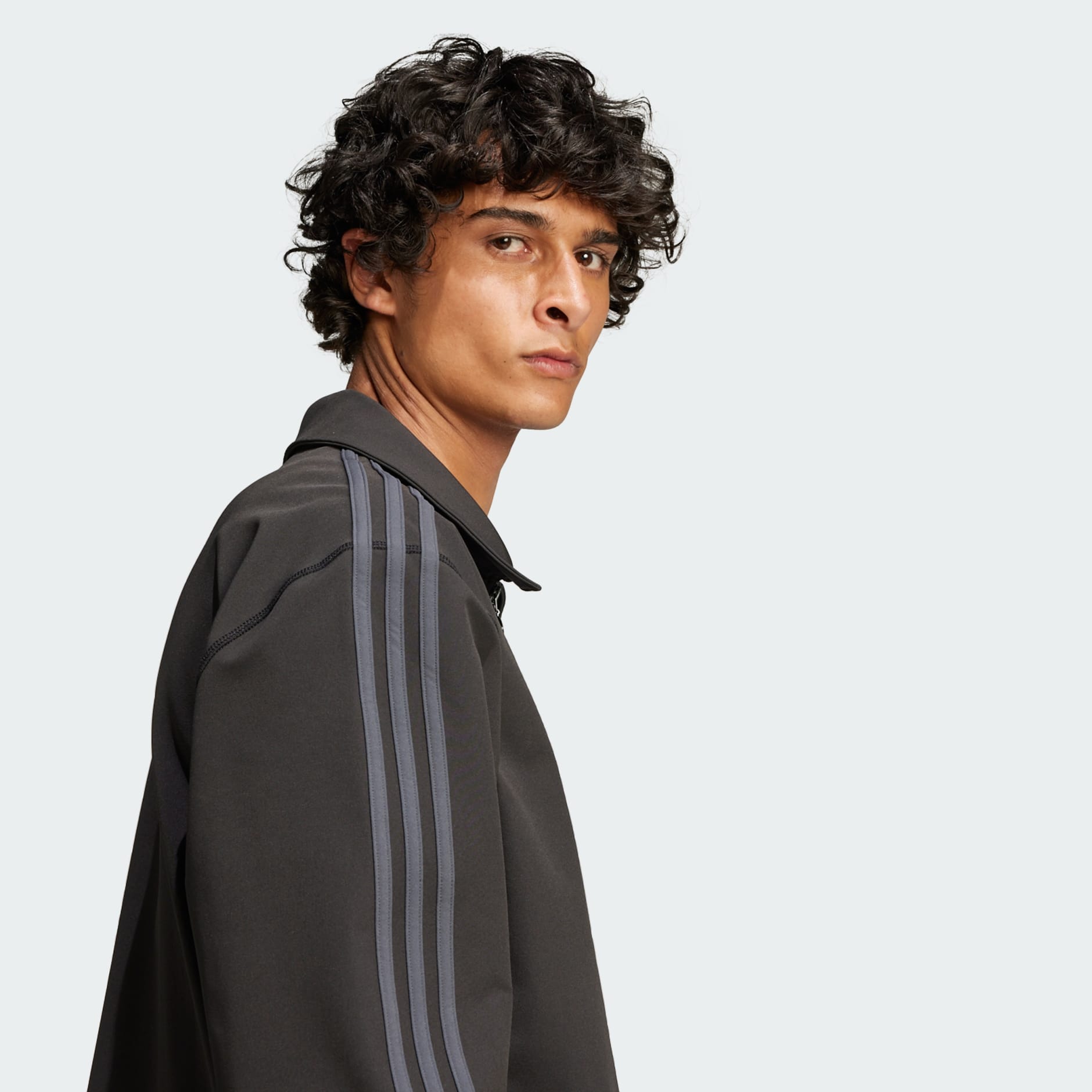 Clothing - Fashion Bonded Coach Jacket - Black | adidas Oman