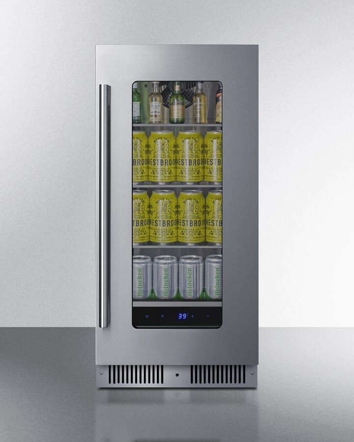 Summit SDHG1533LHD 15 Inch Built-In Beverage Center with 1.9 cu