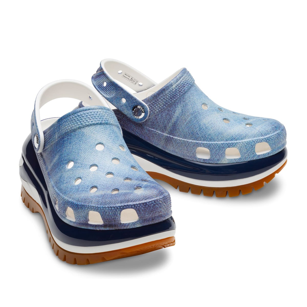 crocs Classic Mega Crush Denim Clog White/Multi （クロックス