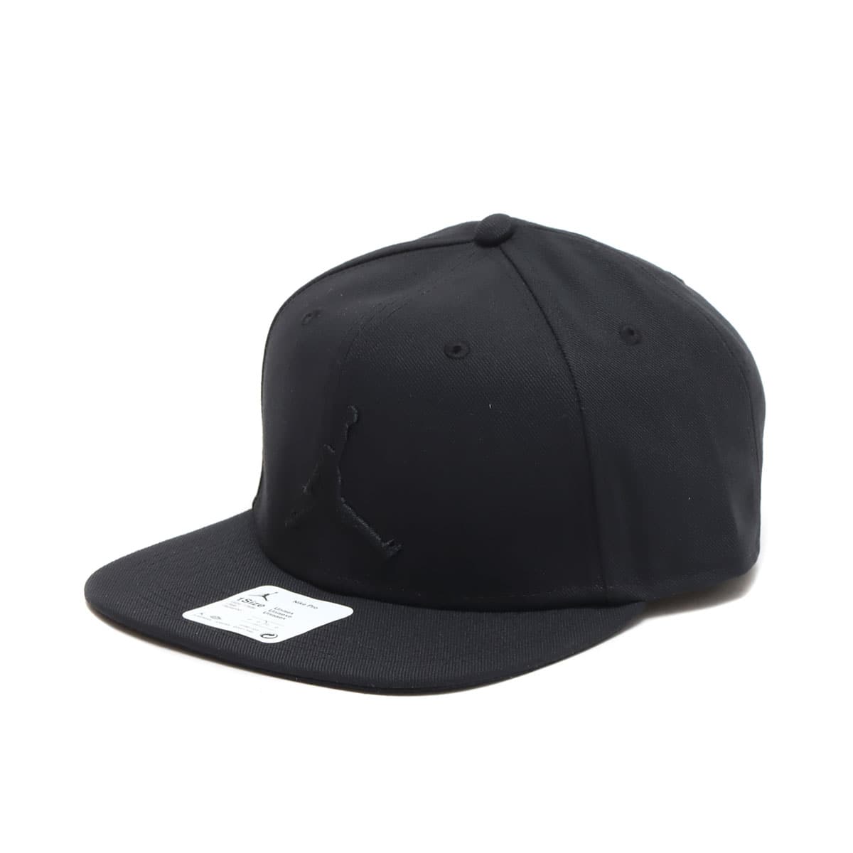 JORDAN BRAND JORDAN PRO JUMPMAN SNAPBACK BLACK/BLACK/BLACK/BLACK