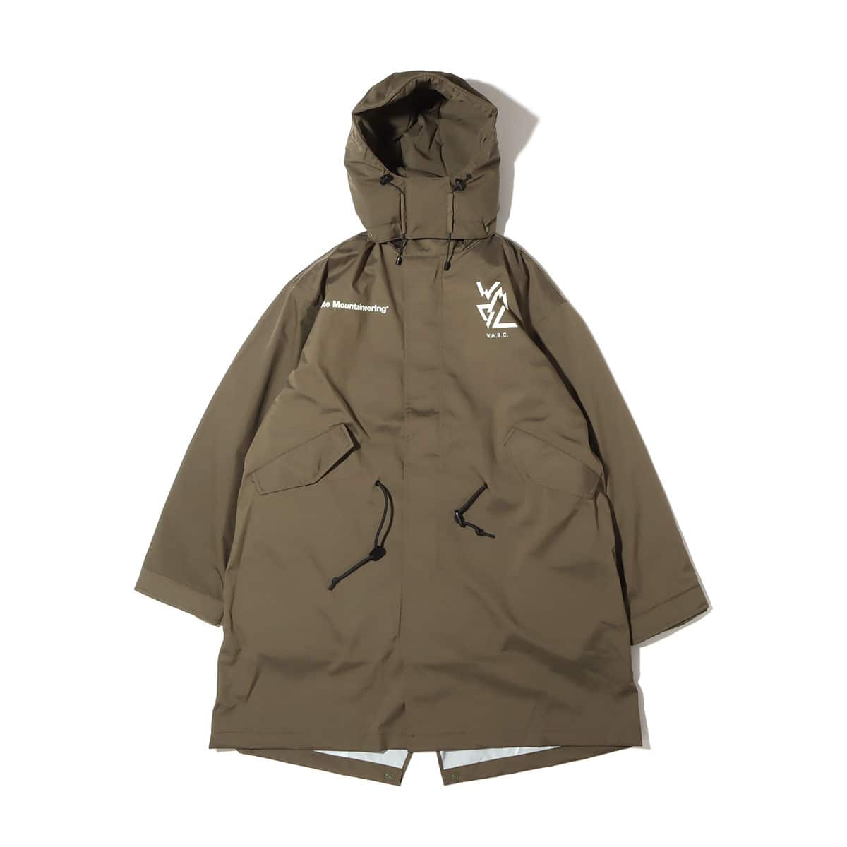 WHITE MOUNTAINEERING WATER PROOF 3WAYS MODS COAT KHAKI 21FA-I