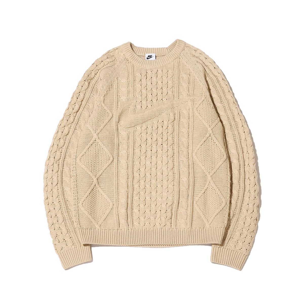 NIKE AS M NL CABLE KNIT SWEATER LS RATTAN 22HO-I（ナイキ NL