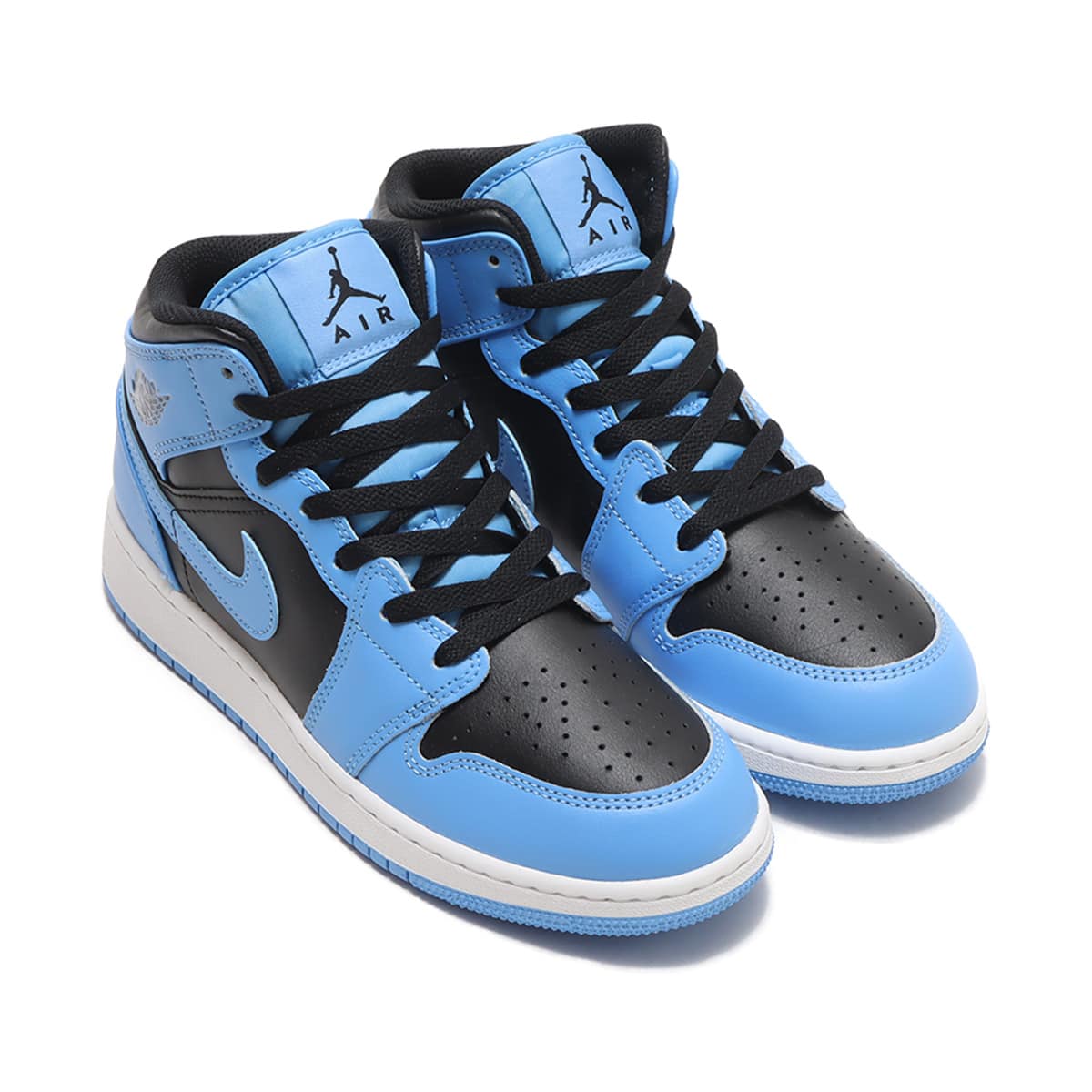 JORDAN BRAND AIR JORDAN 1 MID (GS) UNIVERSITY BLUE/BLACK-WHITE