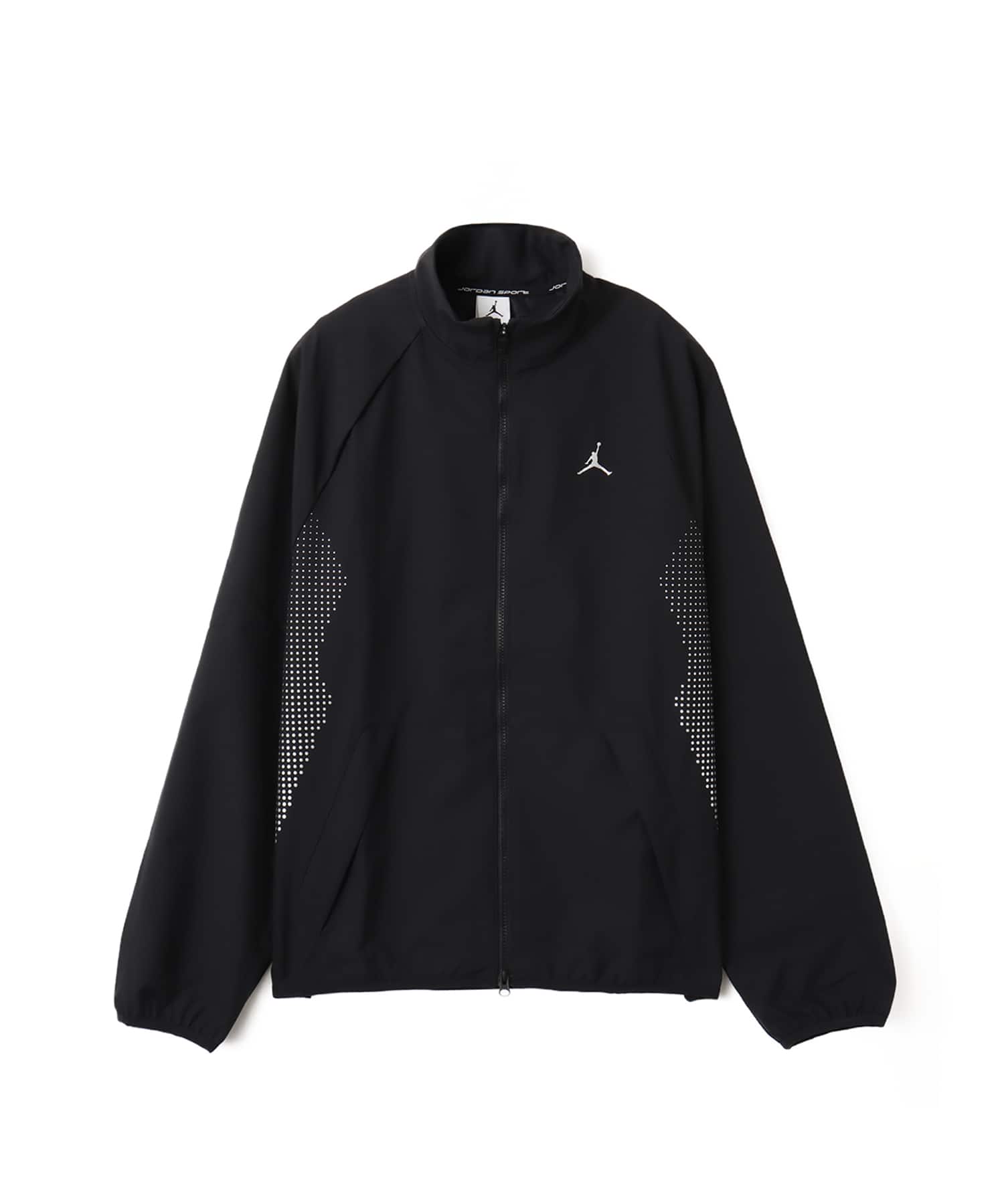 JORDAN BRAND M J SPRT JAM WARM UP JACKET BLACK/METALLIC SILVER