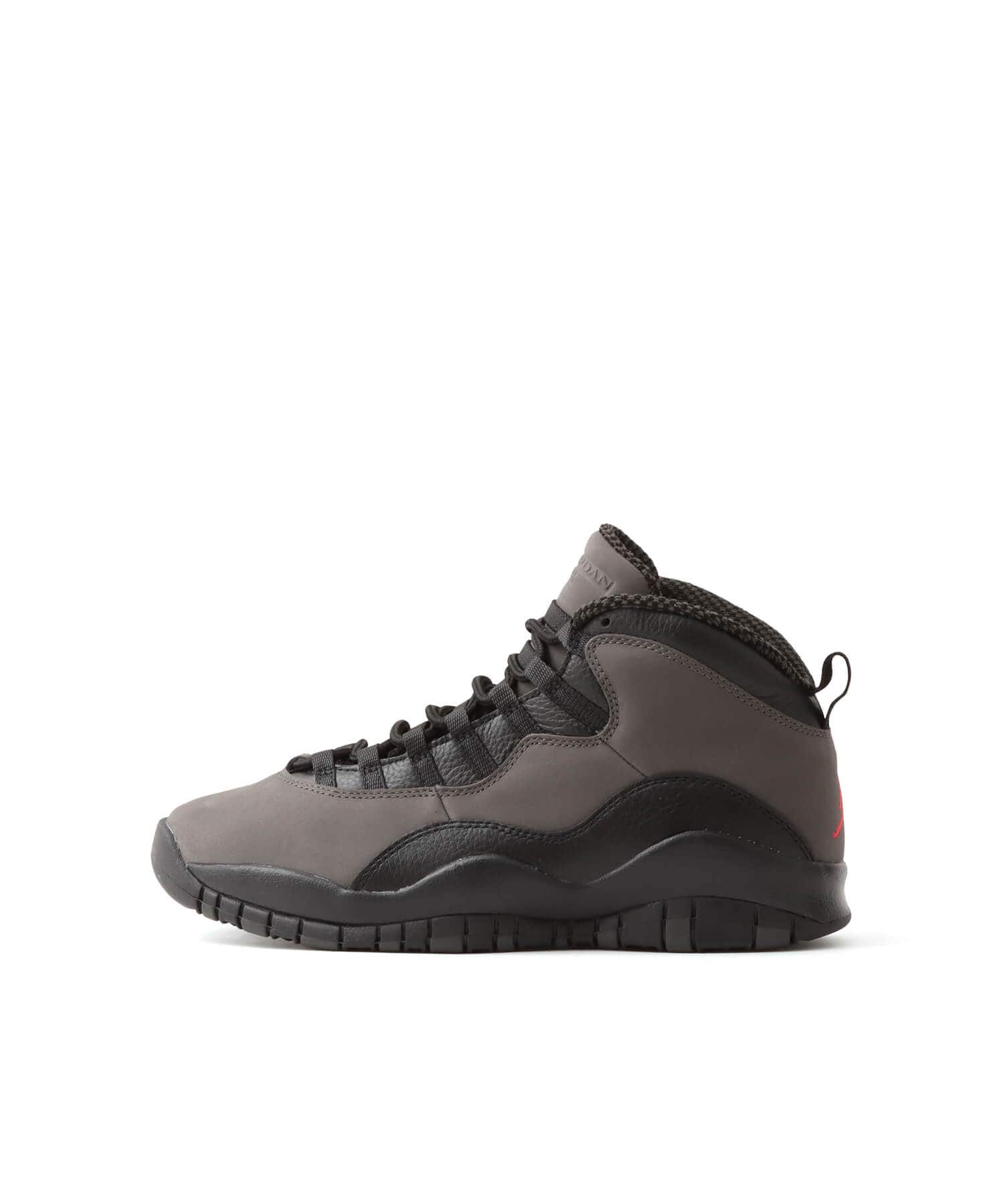 JORDAN BRAND AIR JORDAN 10 RETRO CHARRED GREY/TRUE RED-BLACK