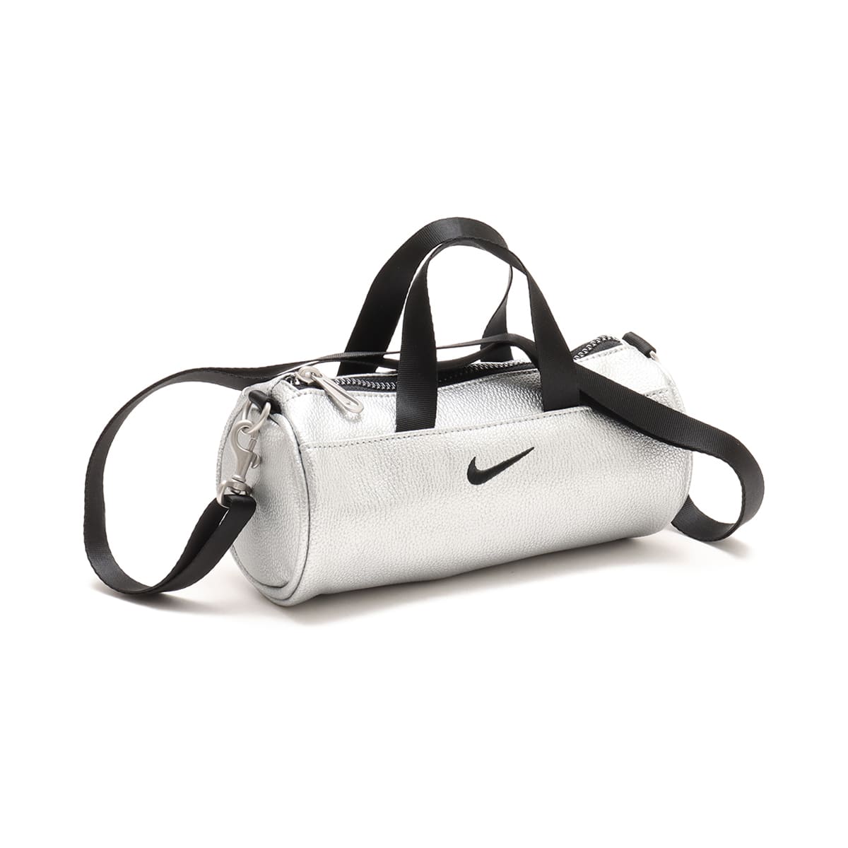 NIKE NK CLASH MINI BARREL BAG-METL METALLIC SILVER/BLACK/BLACK