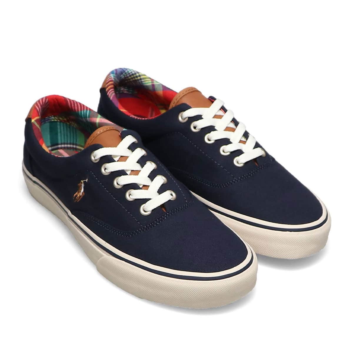 POLO RALPH LAUREN KEATON-PONY HUNTER NAVY/MADRAS（ポロ ラルフ