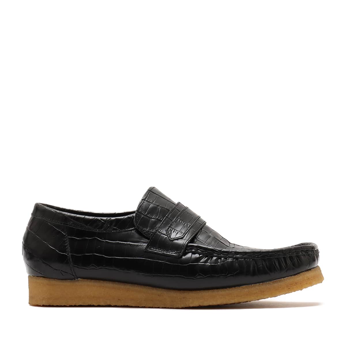 CLARKS WallabeeLoafer Black Croc （クラークス ワラビーローファー