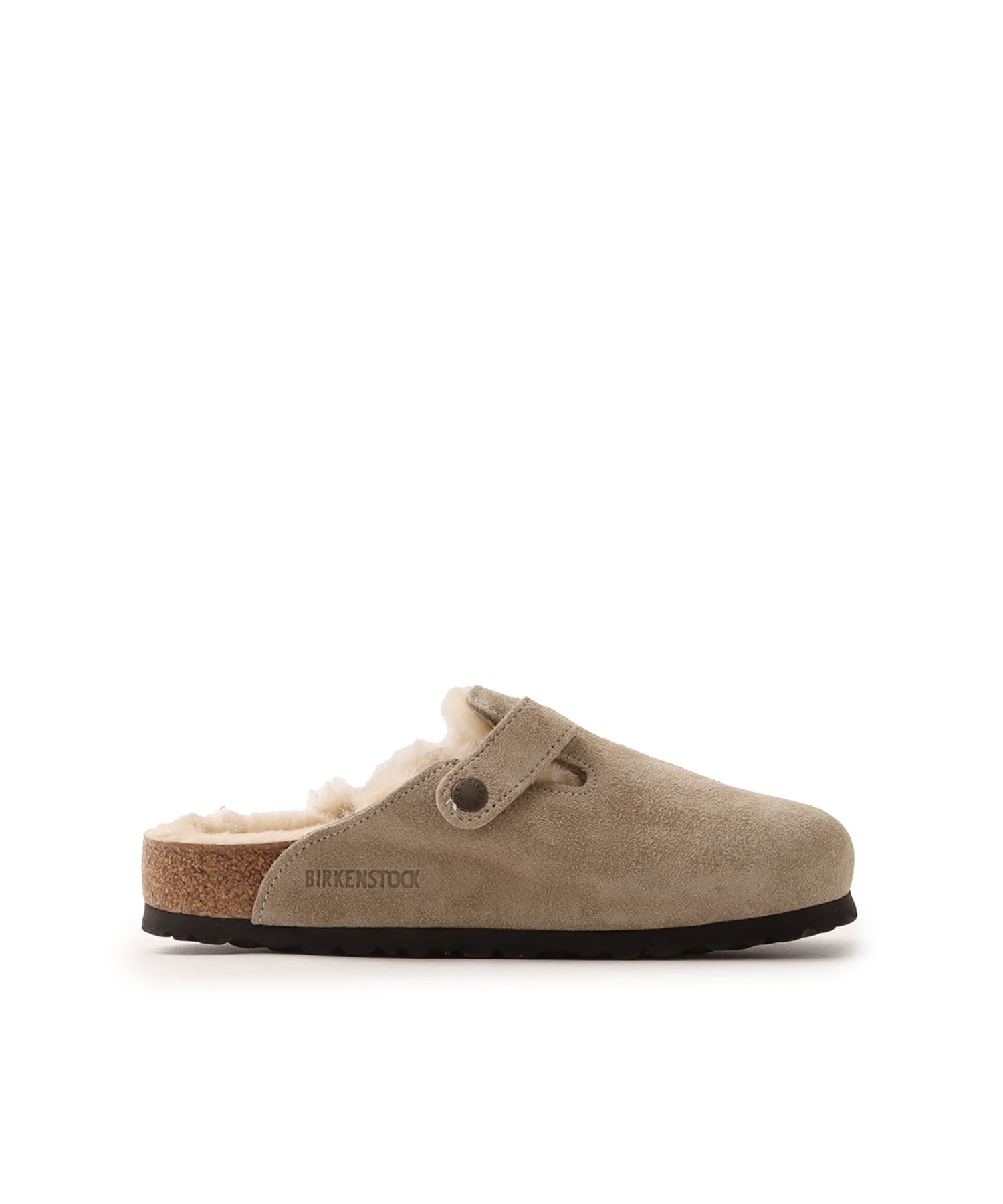 BIRKENSTOCK BOSTON SHEARLING LEVE TAUPE LAF TAUPE