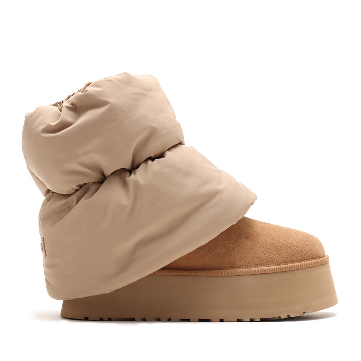 UGG W CLASSIC MINI DIPPER PUFFER AMPHORA / CHESTNUT （アグ