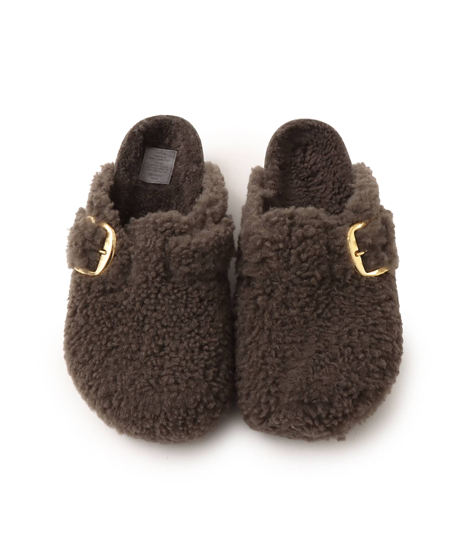 BIRKENSTOCK BOSTON BIG BUCKLE TEDDY CONCRGRAY LAF CONCRGRAY