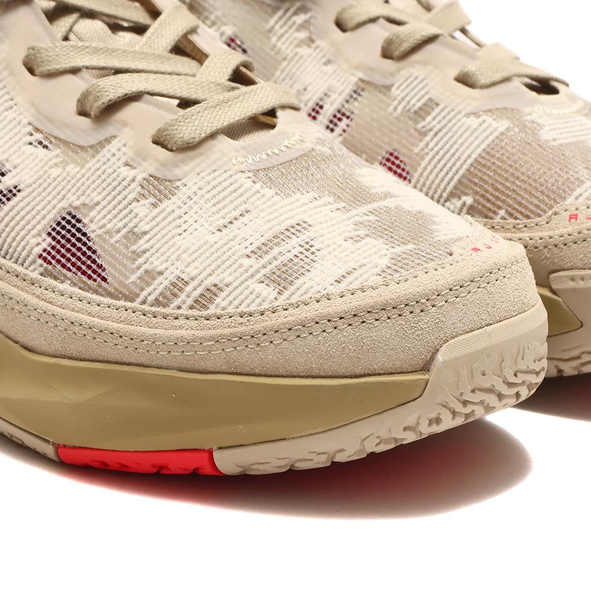 JORDAN BRAND AIR JORDAN XXXVII PRM PF RATTAN/SIREN RED-LIMESTONE