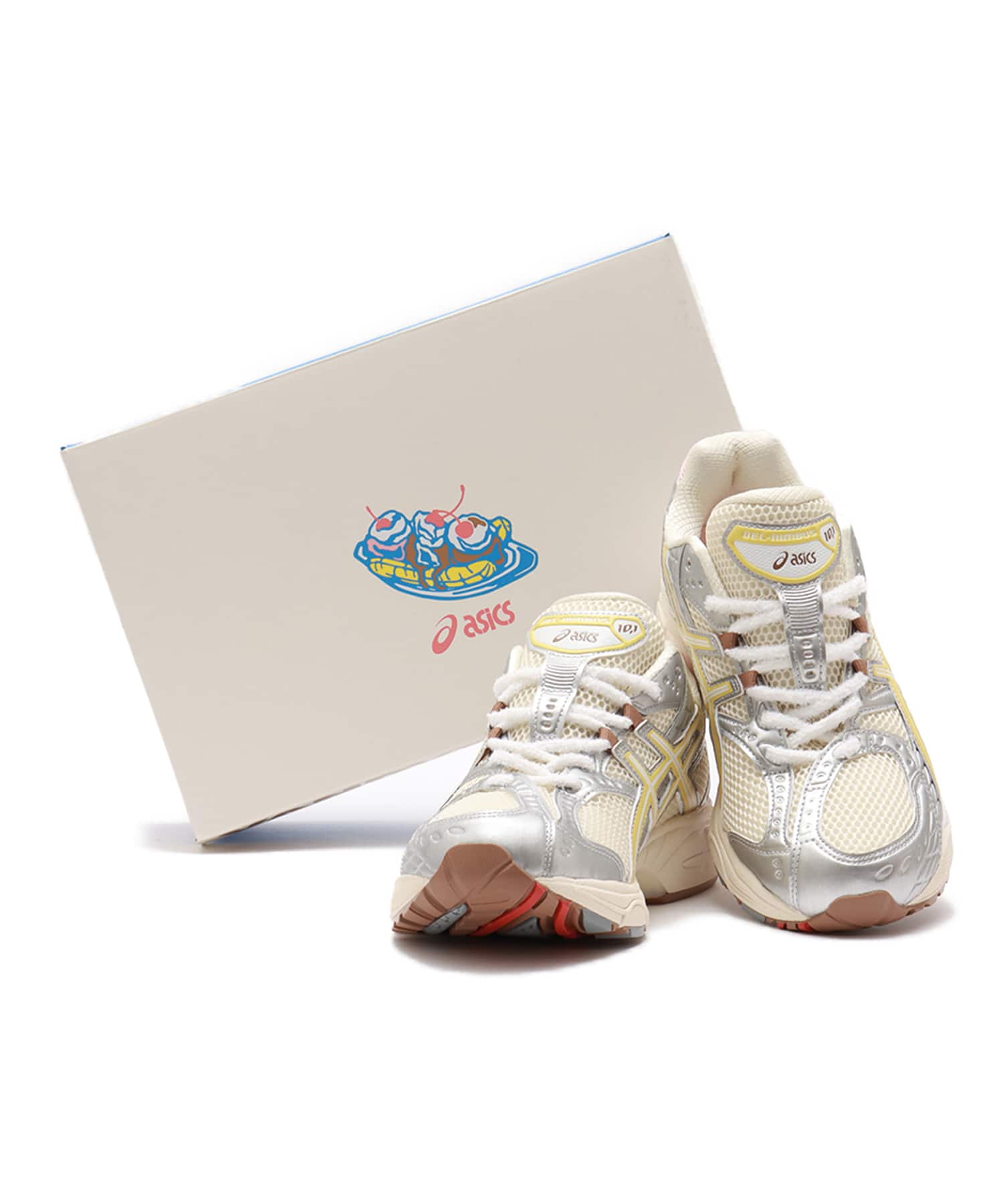 asics GEL-NIMBUS 10.1 atmos IVORY/PINEAPPLE SLICE（アシックス ゲル