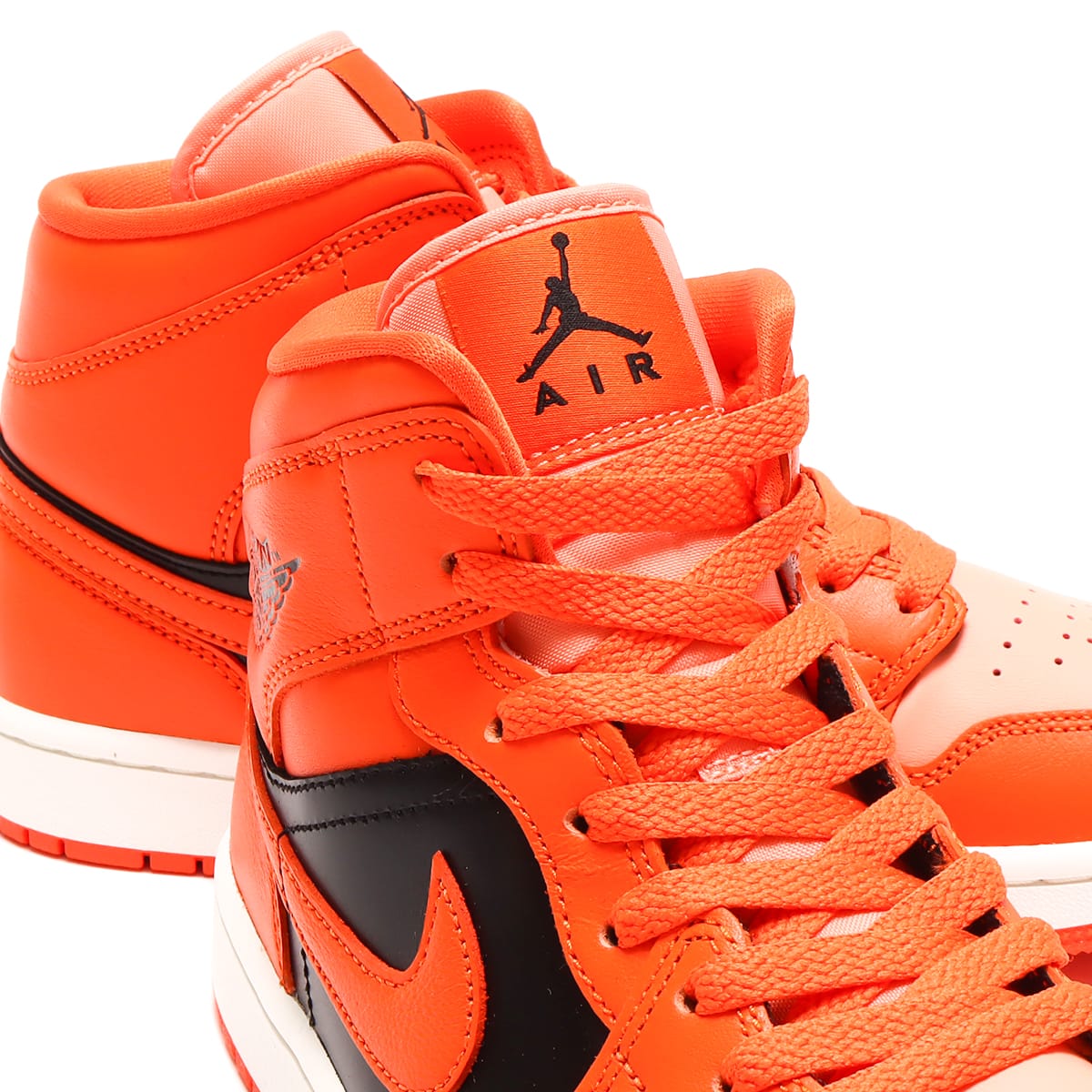 JORDAN BRAND WMNS AIR JORDAN 1 MID SE CRIMSON BLISS/RUSH ORANGE