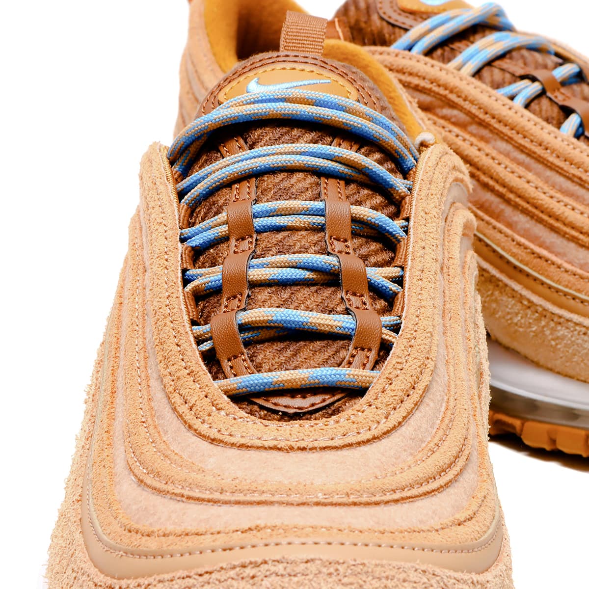 NIKE AIR MAX 97 SE PRALINE/UNIVERSITY BLUE-DESERT OCHRE 22HO-I