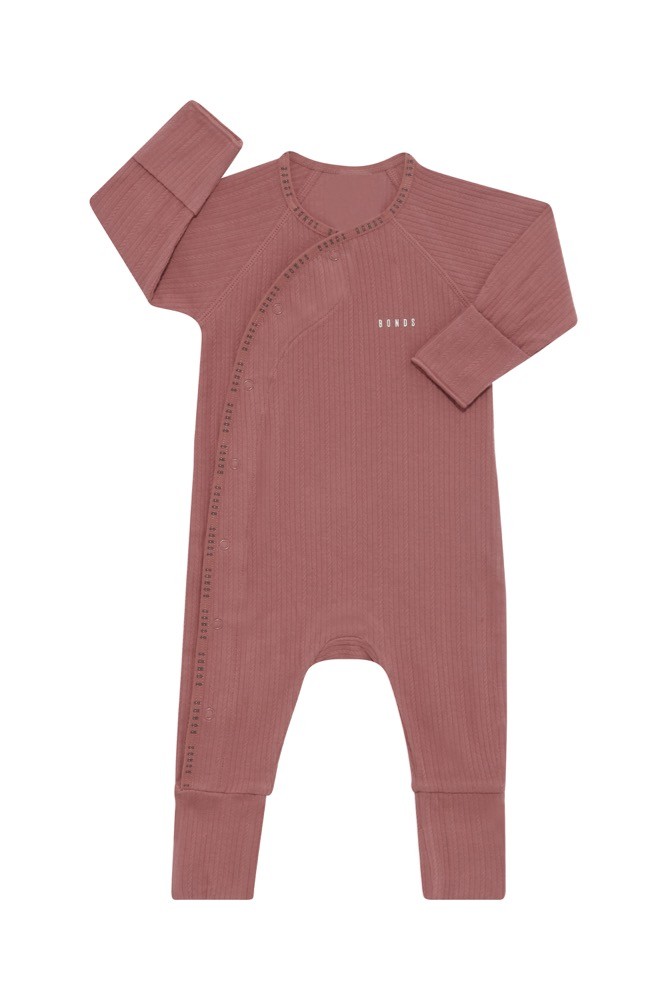 Bonds Coverall Pointelle Sweet Cinnamon | Baby Bunting AU