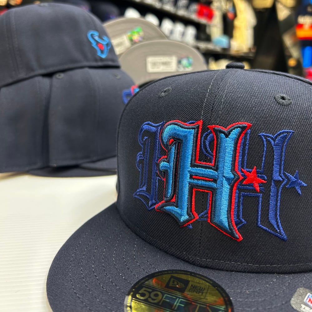New Era 59Fifty Navy Team Color Triple Hit | Bigg City Cap Zone