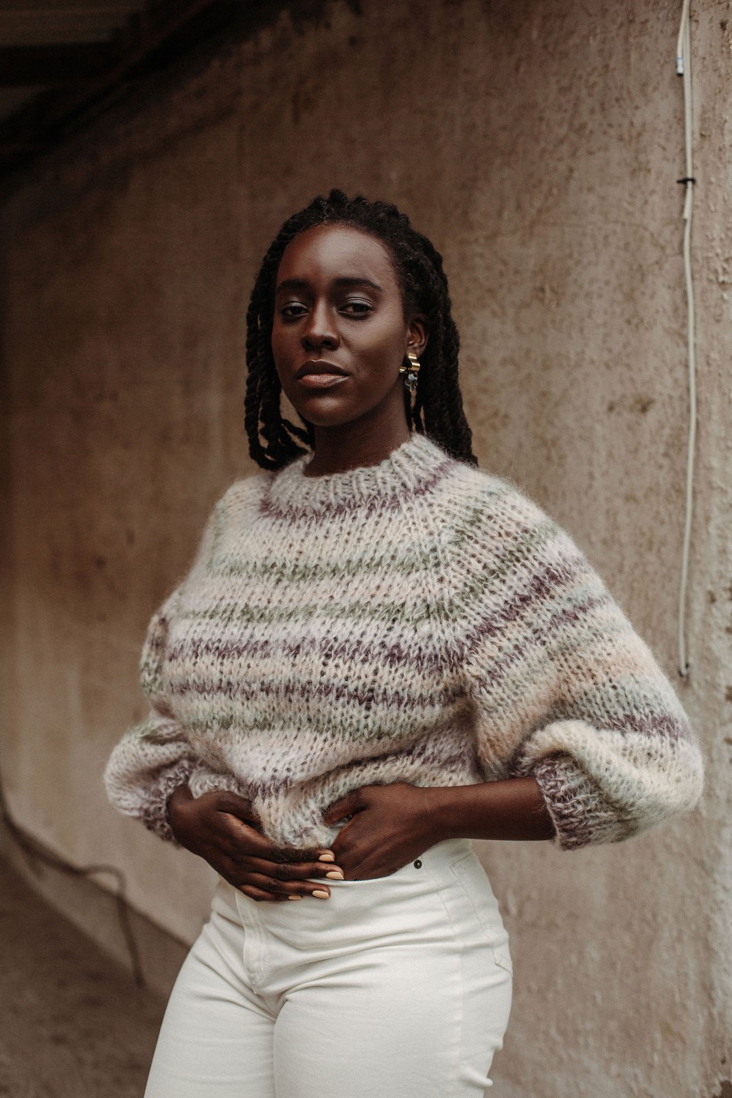 Kelowna Mohair Merino Sweater (One of a Kind- natural shown) more