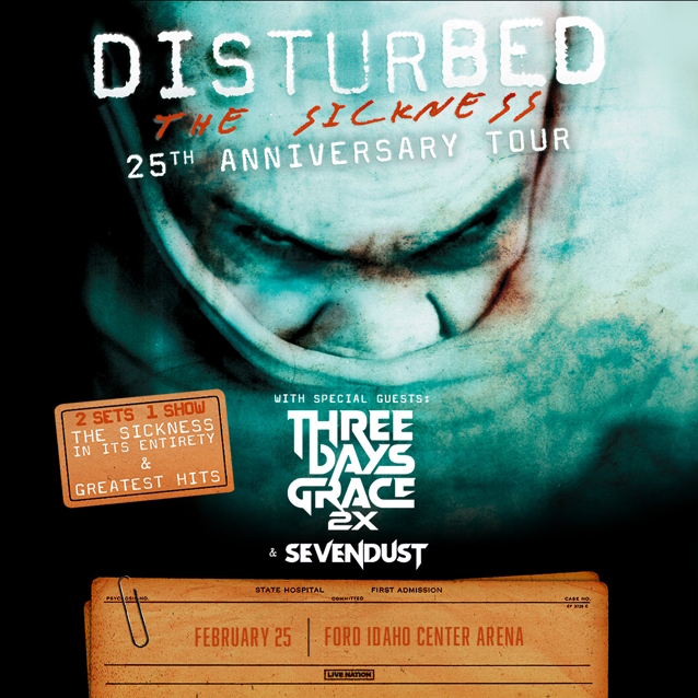 Watch: DISTURBED Kicks Off 'The Sickness 25th Anniversary Tour' In