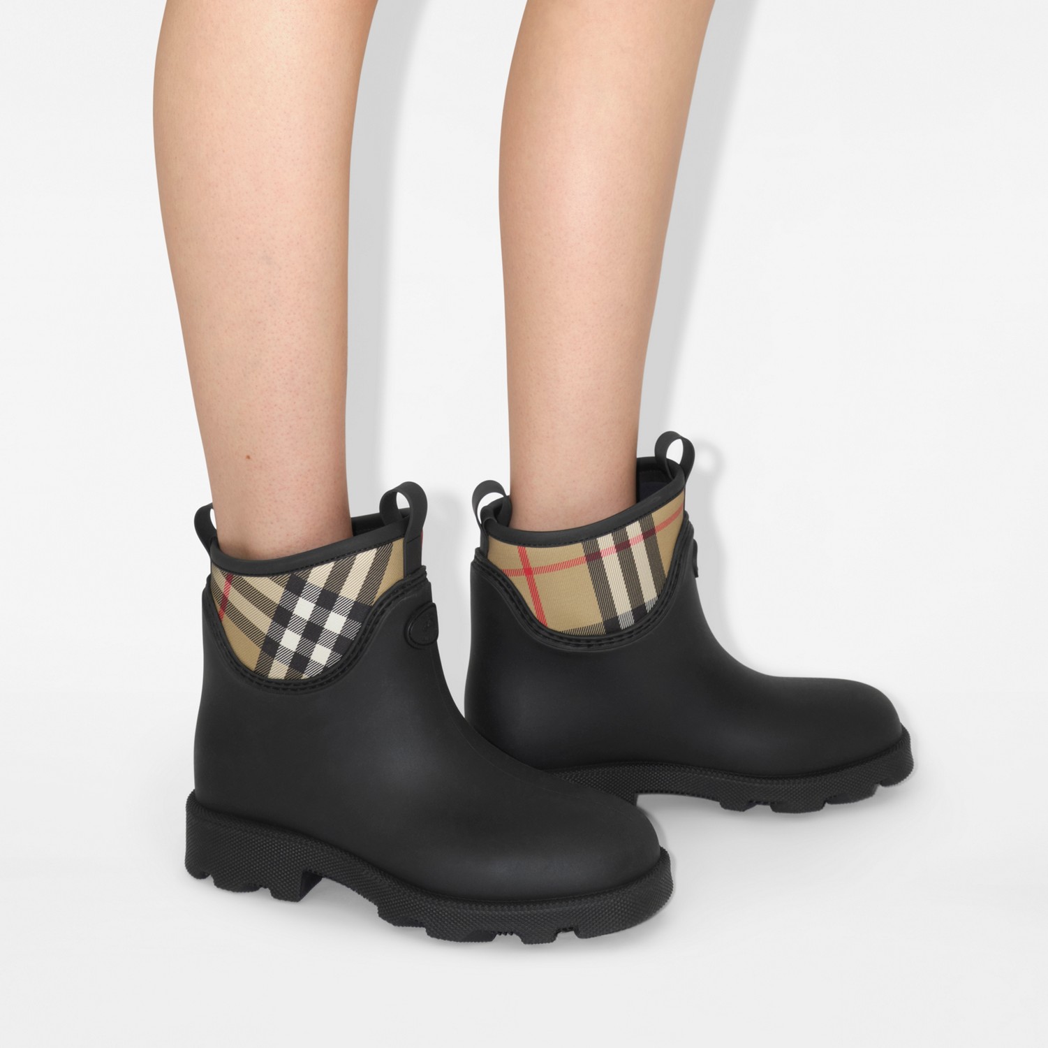 ラバー マーシュ スタンプ ローブーツ​ (ブラック) - ウィメンズ